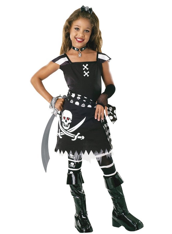 Rubies Scar-Let Pirate Costume Dress for Kids, Girl's Medium - Image 1